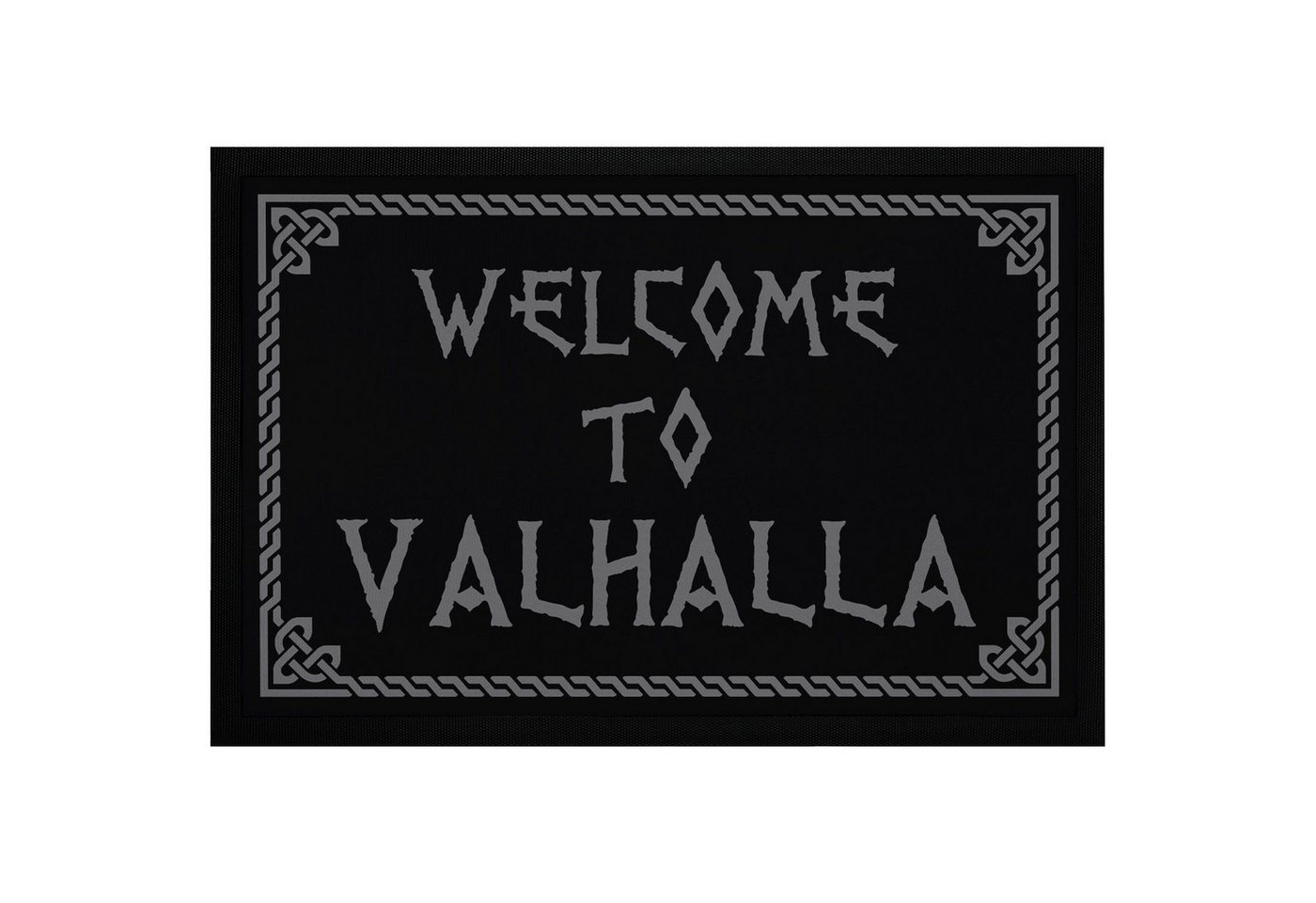 MoonWorks Fußmatte Fußmatte mit Spruch Welcome to Valhalla Wikinger Viking Willkommen, rechteckig