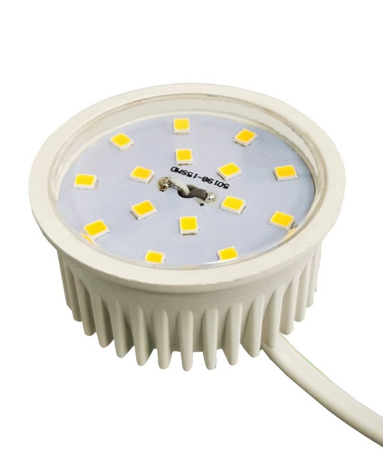 TRANGO LED-Leuchtmittel, 10er Pack MO15-10 LED Modul Ultra flach 5.0 Watt nur 2,3cm hoch 3000K warmweiß zum Ersetzen von GU10 & MR16 Halogen Leuchtmittel, 10 St., für Einbauleuchte, Deckenstrahler, Einbaustrahler, Deckenleuchte Bild 3