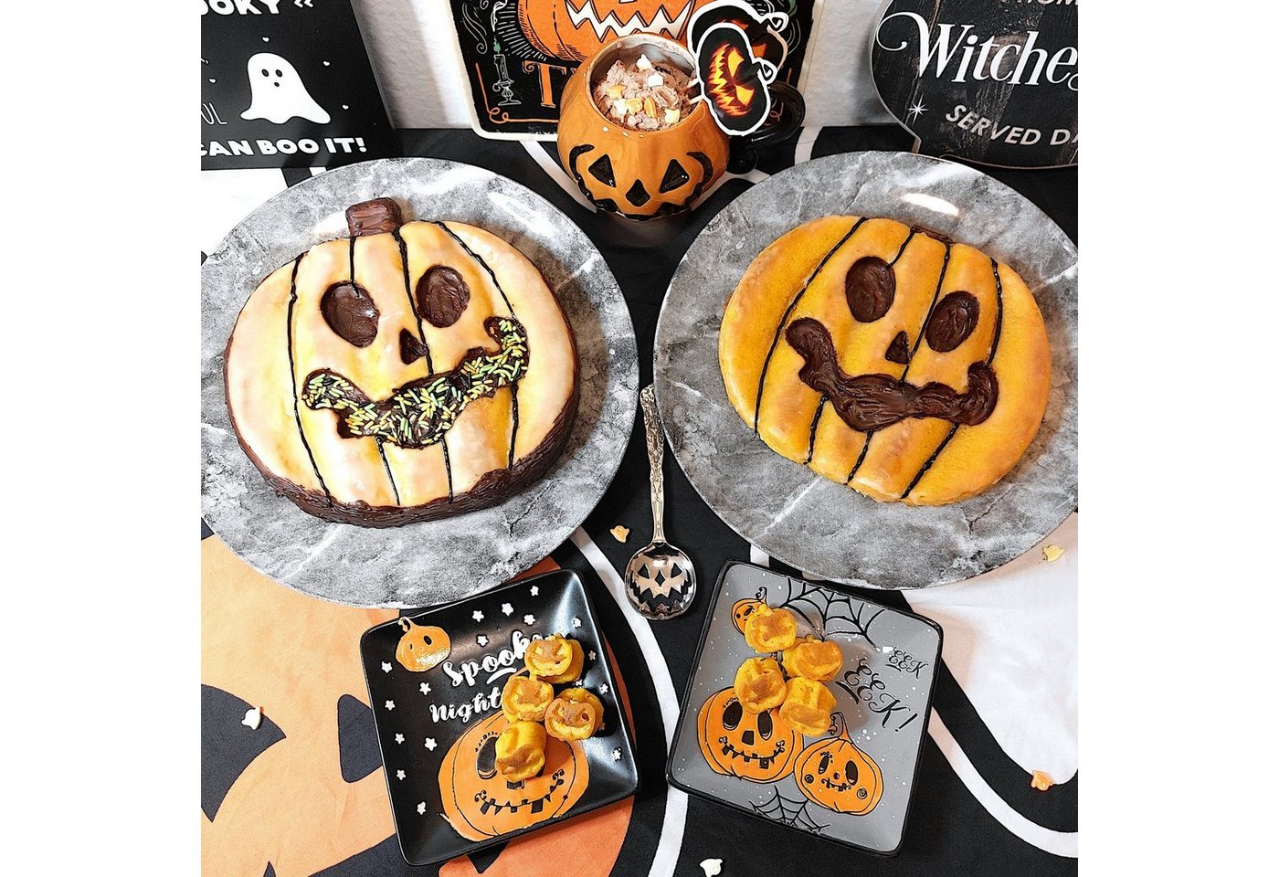 Metamorph Backform Kürbis Silikon Backform - Halloween deko Kuchen, Halloween deko Kuchen