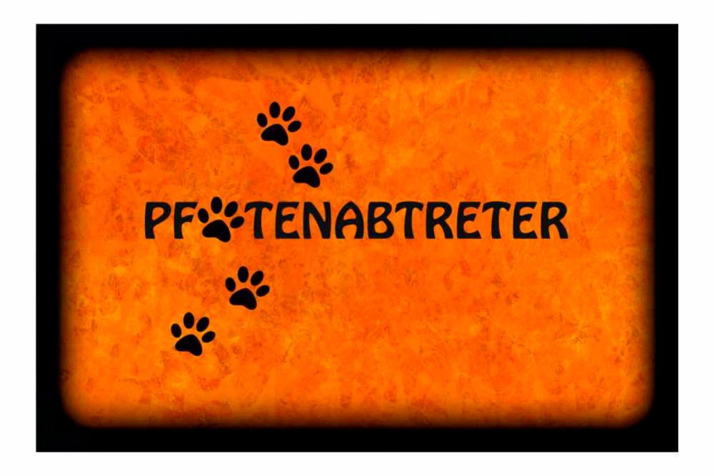 Ladreas Fußmatte Schmutzfangmatte Pfotenabtreter Hund Pfoten F307, 60x40