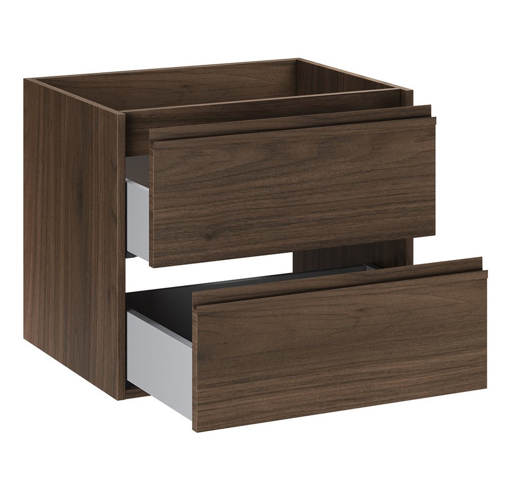 Lomadox Waschbeckenschrank VERZUOLO-56-WALNUT 60 cm breit in Walnuss Bild 5