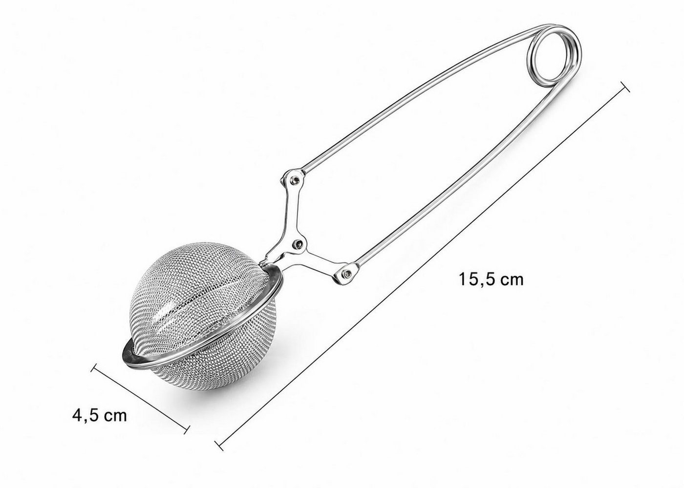BAYLI Abflusssieb Bayli 3er Set Teezange aus Edelstahl für losen Tee, 3 Stück Tee Ei Bild 5