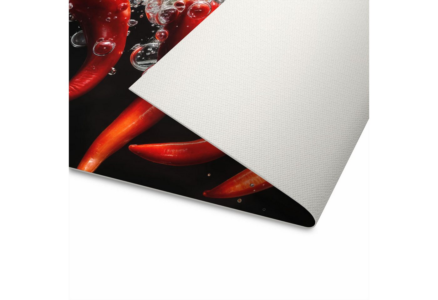 Primedeco Teppich Küchenteppich Chili unter Wasser PVC rutschfest abwaschbar Läufer, Rechteckig, Höhe: 3 mm, Pflegeleicht & Wasserabweisend Bild 3