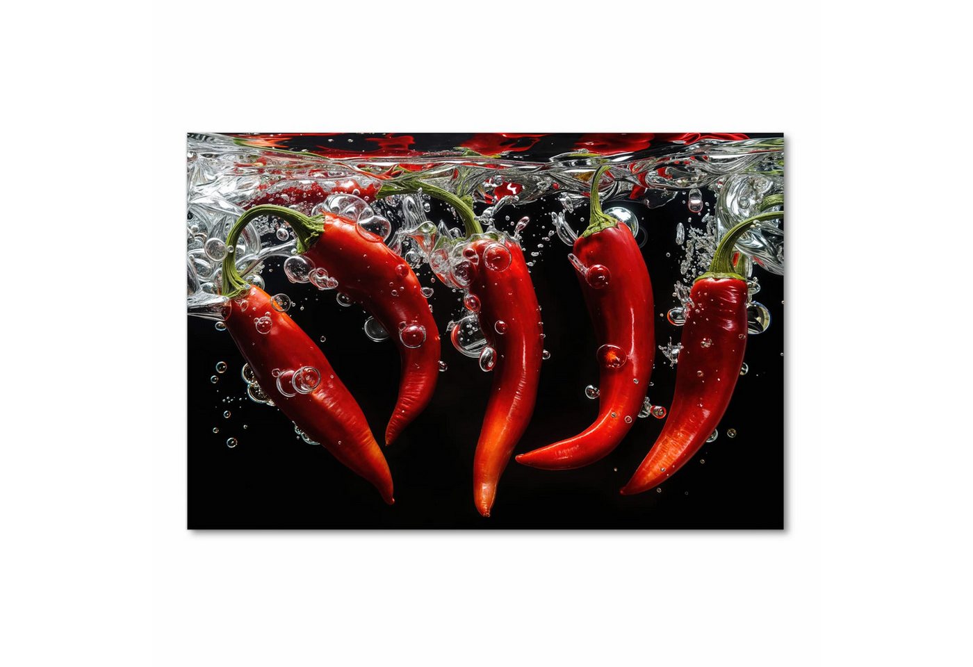 Primedeco Teppich Küchenteppich Chili unter Wasser PVC rutschfest abwaschbar Läufer, Rechteckig, Höhe: 3 mm, Pflegeleicht & Wasserabweisend Bild 5