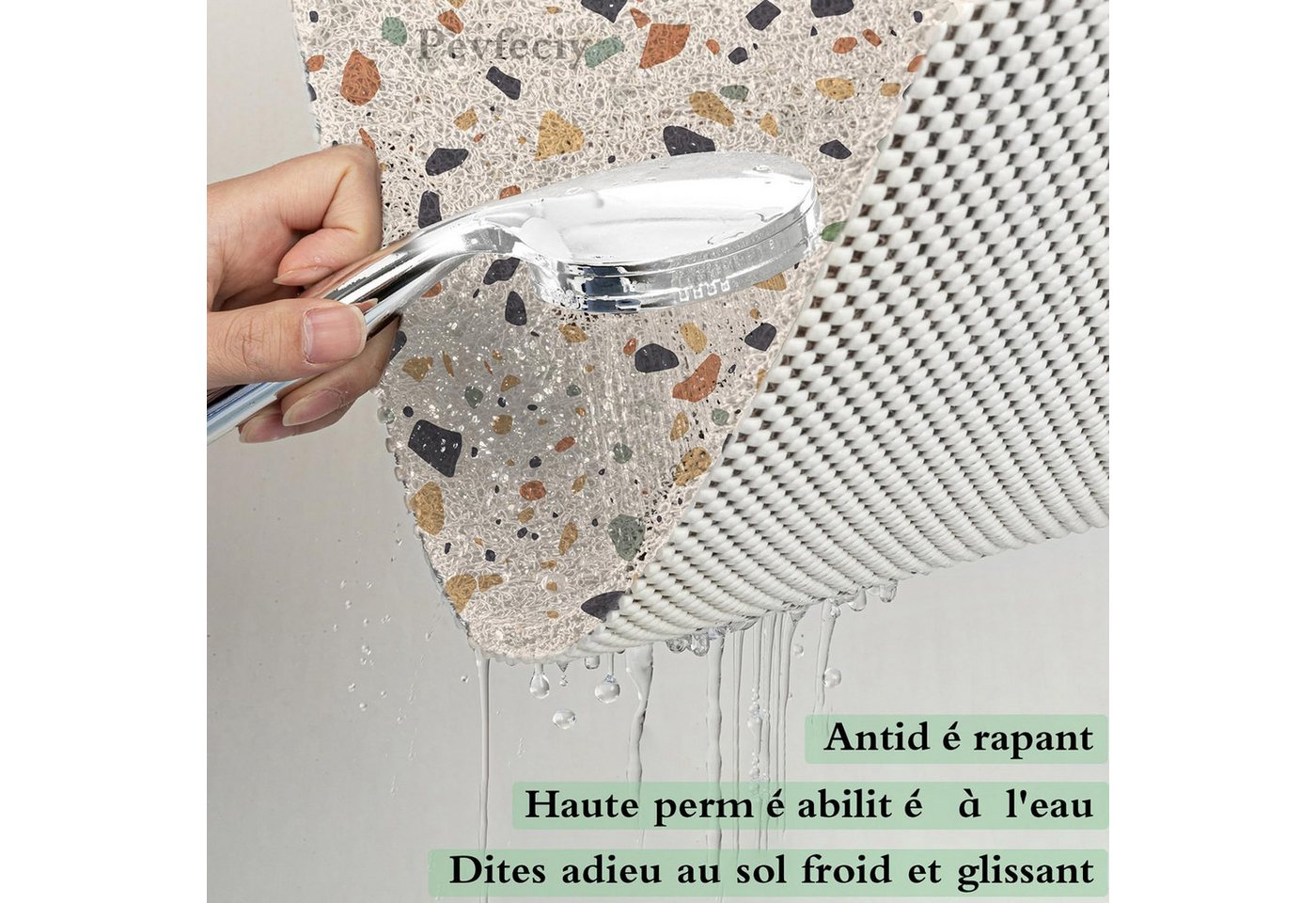 Agger Duschmatte Duscheinlage Weich Komfort Antirutschmatte dusche Modern Stil Bild 4