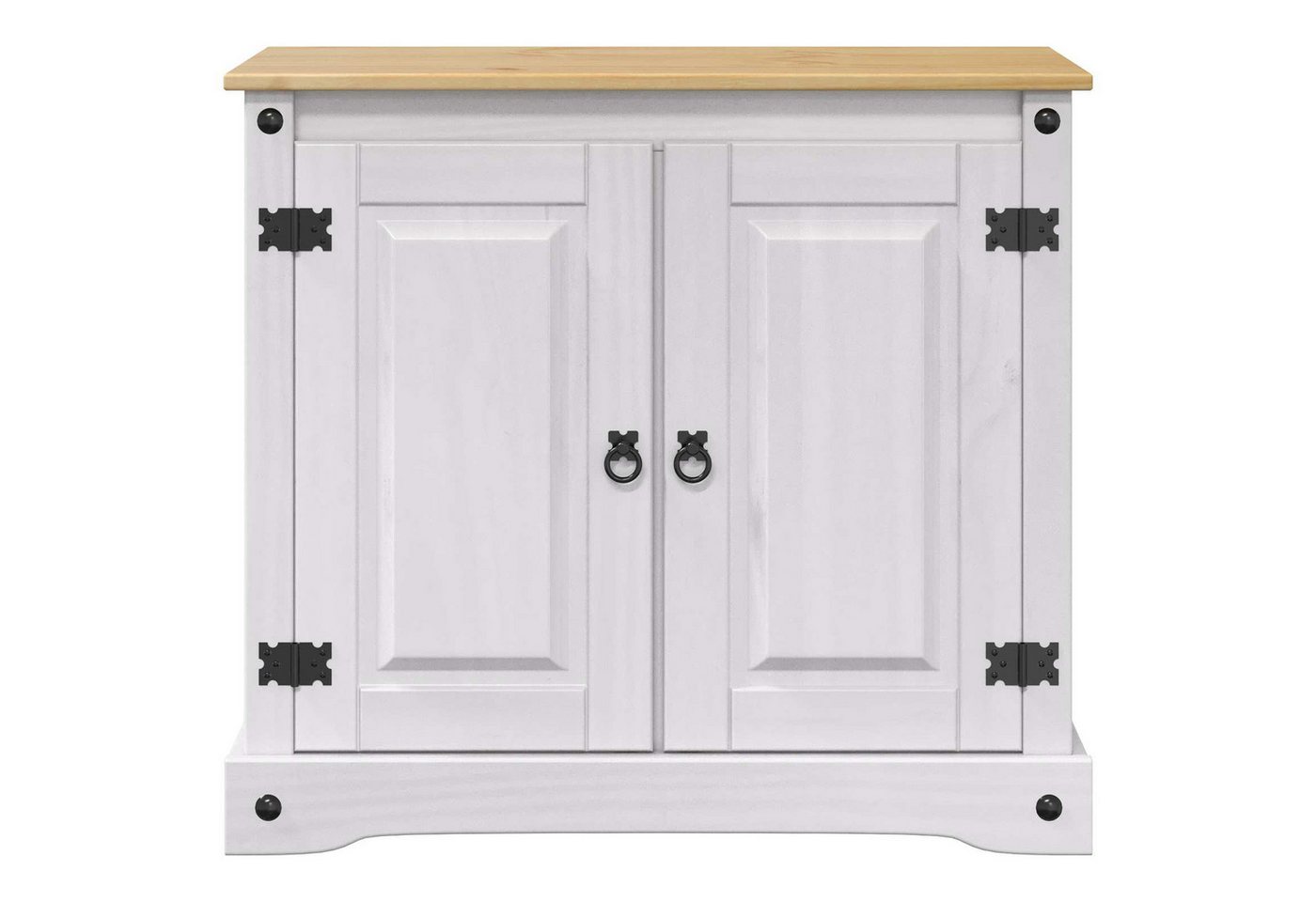 vidaXL Aquariumunterschrank Aquariumständer CORONA Weiß und Braun 81,5 x 37 x 73 cm 250 kg (1-St) Bild 3