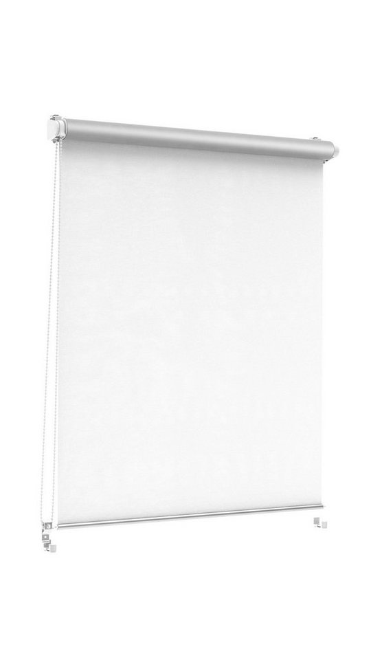 Verdunklungsrollo Klemmfix Click Thermorollo 3 in 1, weiß, fertig vormontiert, Clever-Kauf-24, verdunkelnd, ohne Bohren, Klemmfix Bild 2