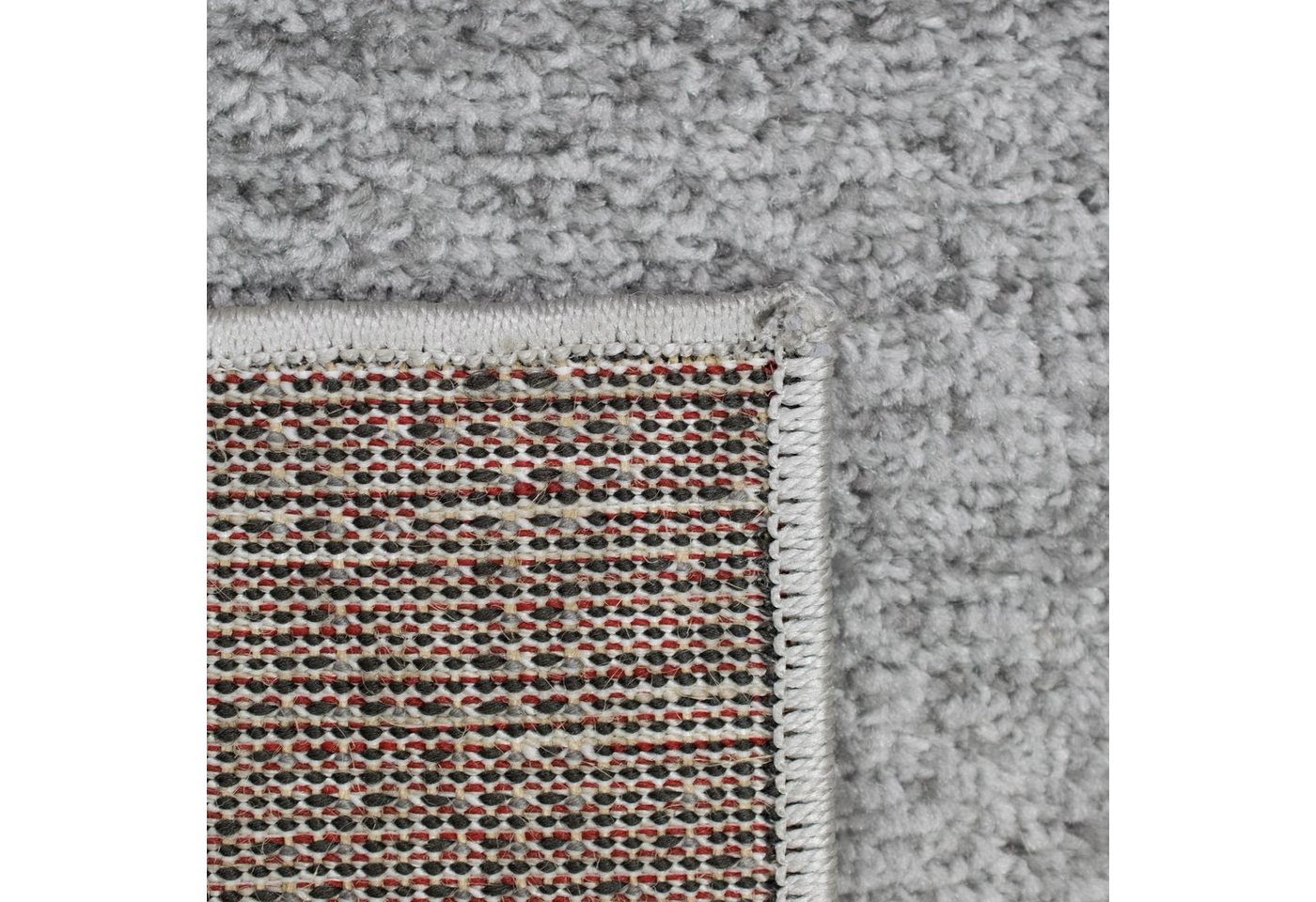 TeppichHome24 Teppich Moderner Teppich mit geometrischen Muster grau rot, rechteckig Bild 3