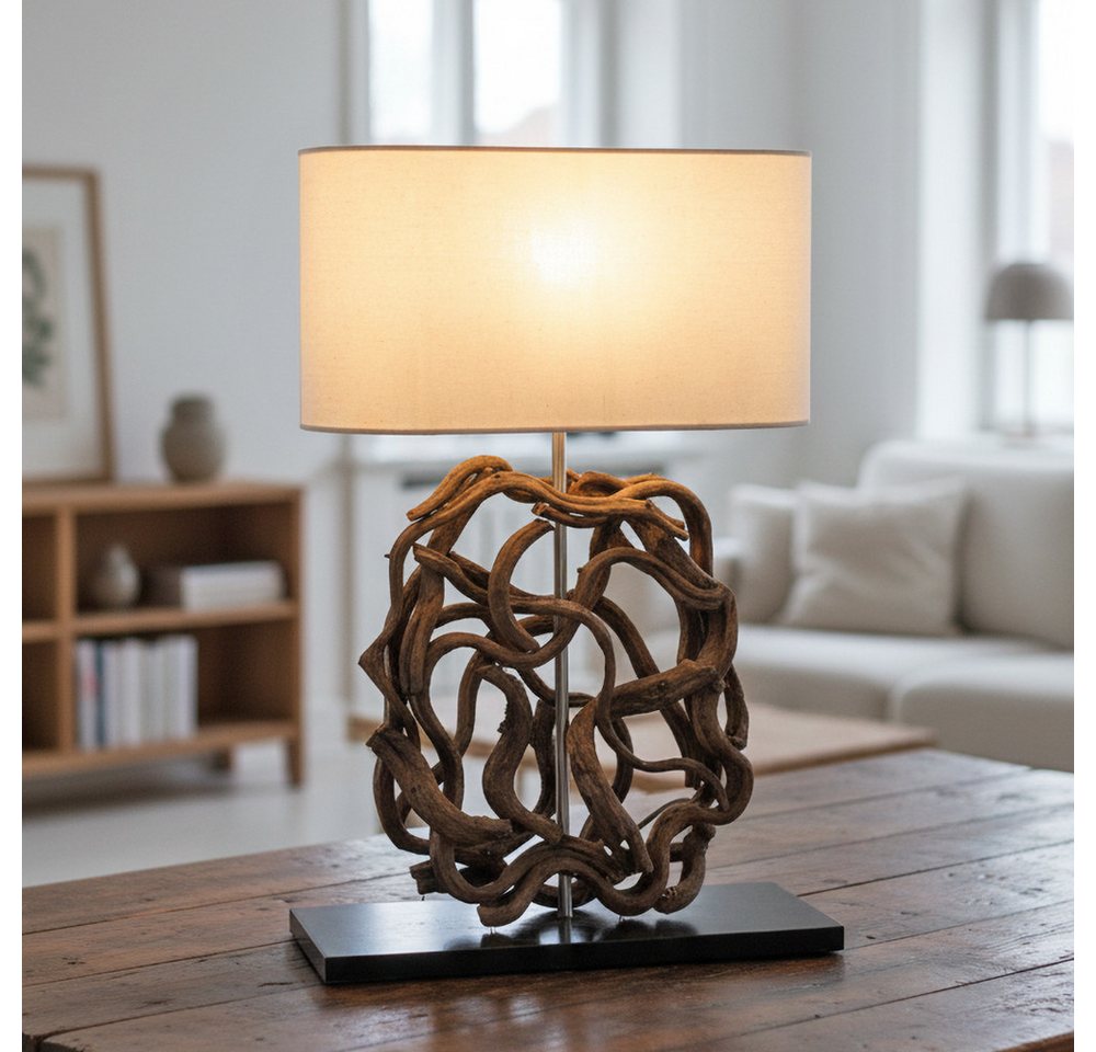 Guru-Shop Tischleuchte Tischlampe, handgemacht aus Naturmaterial -.., Leuchtmittel nicht inklusive Bild 3