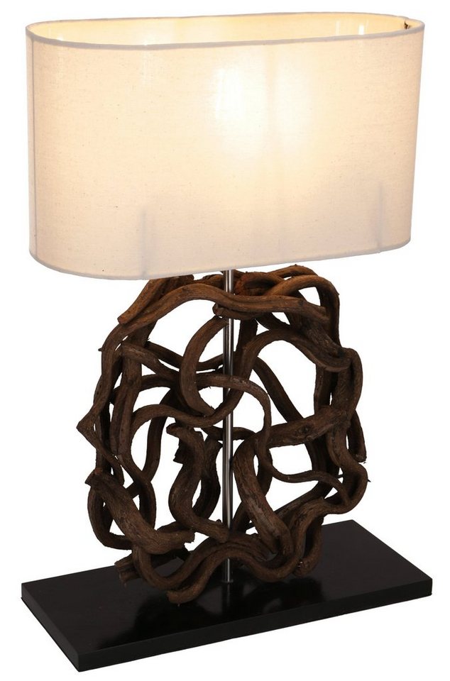 Guru-Shop Tischleuchte Tischlampe, handgemacht aus Naturmaterial -.., Leuchtmittel nicht inklusive Bild 5