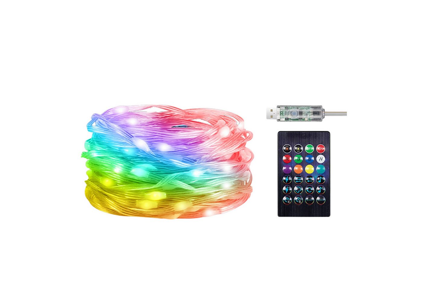 Rabalux LED-Lichterkette, LED-RGB-Lichterkette für den Außenbereich W-Fi Bild 2
