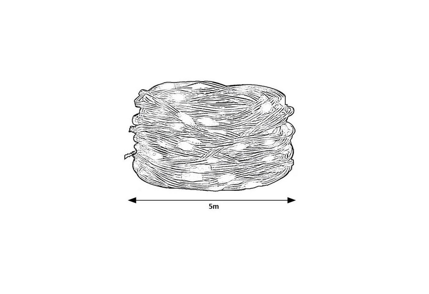 Rabalux LED-Lichterkette, LED-RGB-Lichterkette für den Außenbereich W-Fi Bild 4