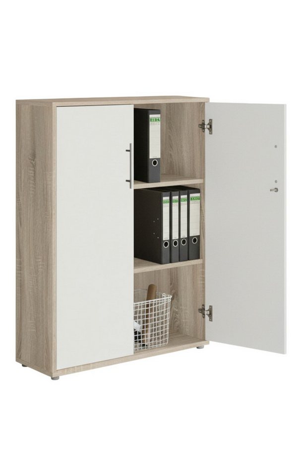 moebel-dich-auf Aktenschrank TABOR (Büroschrank Ordnerschrank Mehrzweckschrank, abschließbar, Metallgriffe, 3 Fächer) Made in Germany Bild 5