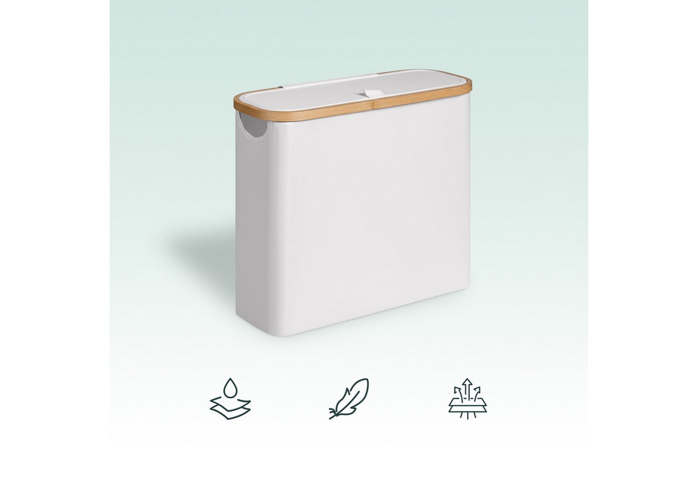 relaxdays Toiletten-Ersatzrollenhalter Toilettenpapier Aufbewahrung 12 Rollen, weiß