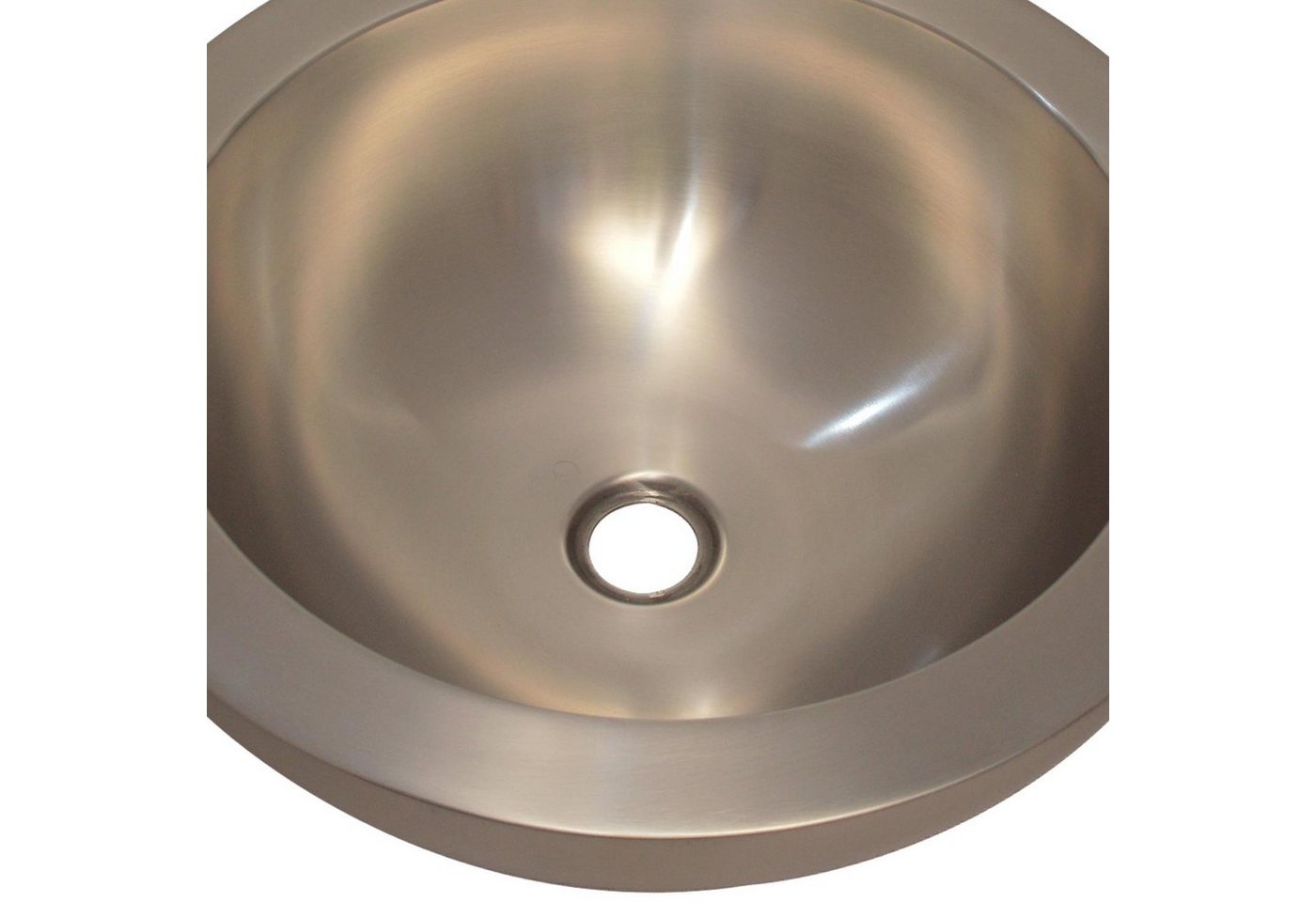 Casa Moro Aufsatzwaschbecken Edelstahl Waschbecken Faris Silber rund doppelwandig, Designer Aufsatzbecken CMDM10 Bild 2
