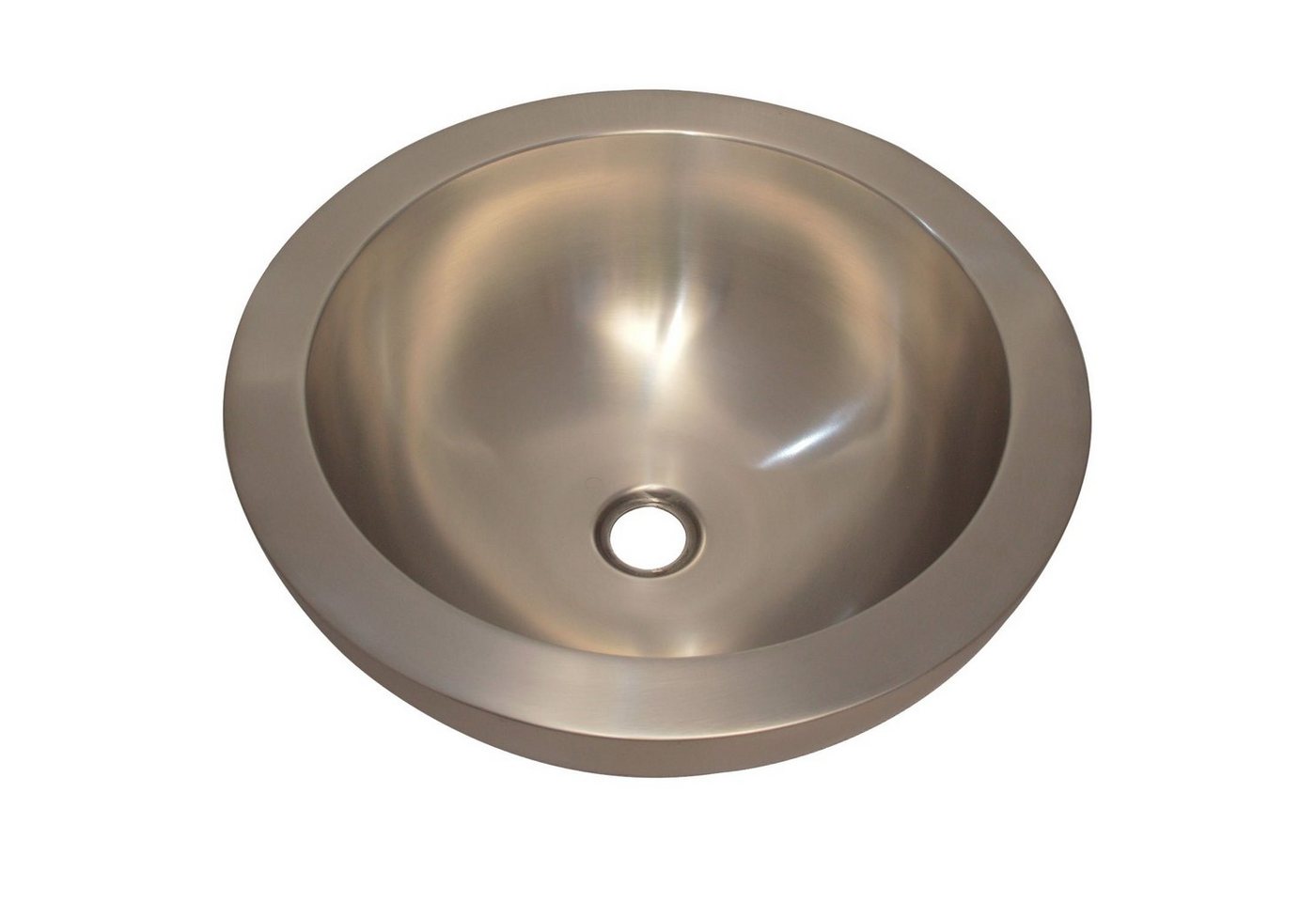 Casa Moro Aufsatzwaschbecken Edelstahl Waschbecken Faris Silber rund doppelwandig, Designer Aufsatzbecken CMDM10 Bild 3