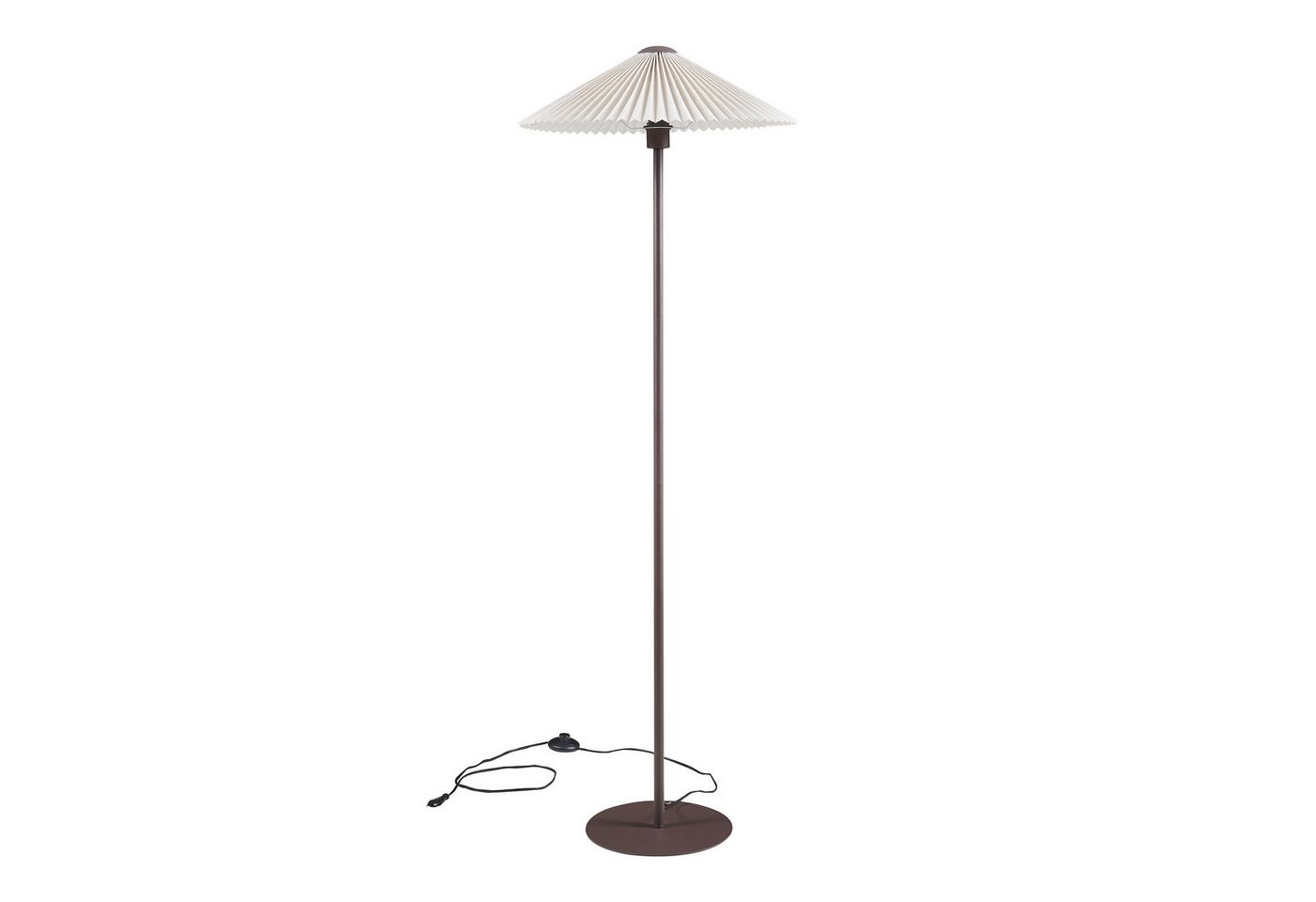 lux.pro Stehlampe, ohne Leuchtmittel, »Appledore« 1-flammig Metall 149 cm Braun / Weiß Bild 5
