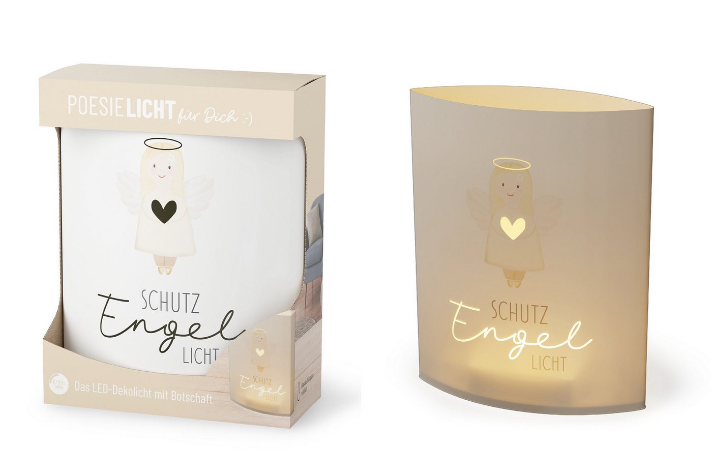 La Vida LED Nachtlicht Deko Lampe Leuchte Batterie Poesielicht für Dich la vida Geschenk