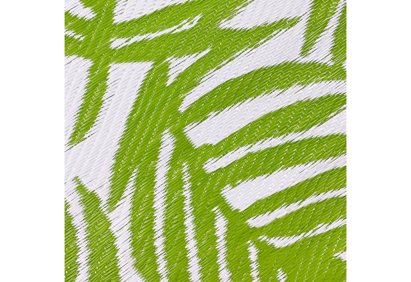 Carpetia Outdoorteppich Outdoor-Teppich mit Palmenblätter Design in grün, rechteckig Bild 3