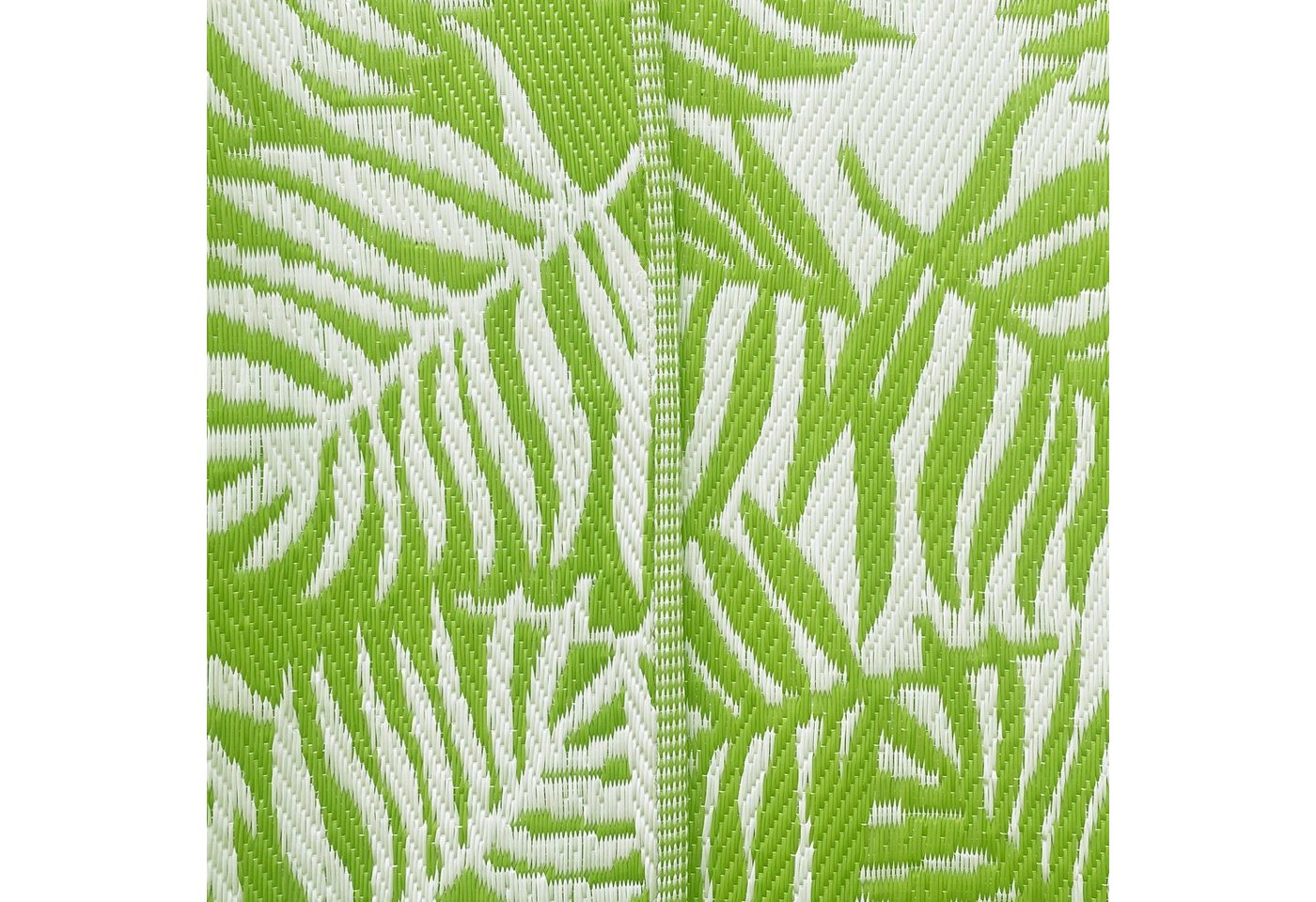 Carpetia Outdoorteppich Outdoor-Teppich mit Palmenblätter Design in grün, rechteckig Bild 4