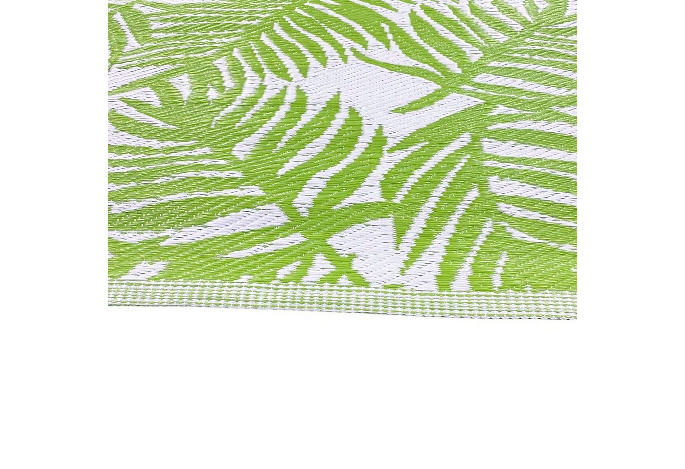 Carpetia Outdoorteppich Outdoor-Teppich mit Palmenblätter Design in grün, rechteckig Bild 5