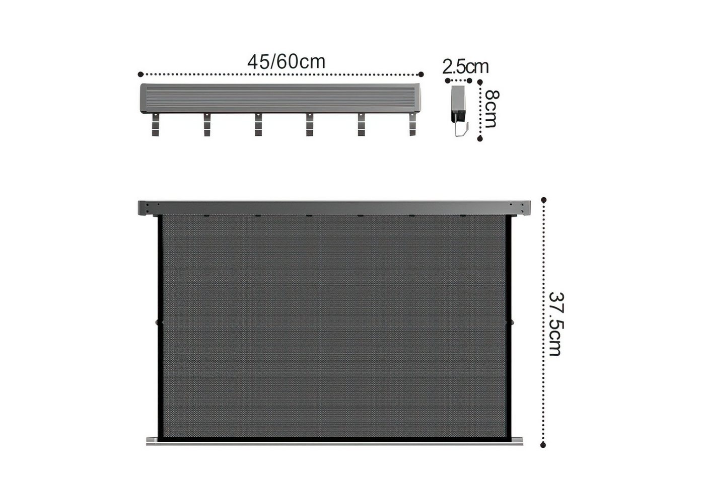 Refined Living Handtuchhaken Wandhaken Handtuchhalter Einziehbarer mit 6 Hakens Wandwäschetrockner, (Ohne Bohren Hakenleiste Garderobenhaken Wandgarderobe Klebehaken, 1-St., Haken für Badezimmer, Duschen, Badewannen, Kleiderschrank, Balkon), Socken trocknen Netzgewebe, Kleidung verformt sich nicht, Aluminium Bild 5