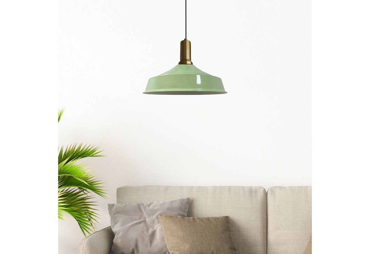 Bamyum Pendelleuchte Hängelampe AsletlEF Ø40 cm, Pendelleuchte Vintage, E27 Lampe, ohne Leuchtmittel, E27, Dimmbar, Einstellbare Kabellänge Bild 4