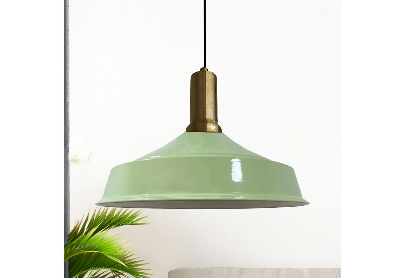 Bamyum Pendelleuchte Hängelampe AsletlEF Ø40 cm, Pendelleuchte Vintage, E27 Lampe, ohne Leuchtmittel, E27, Dimmbar, Einstellbare Kabellänge Bild 5