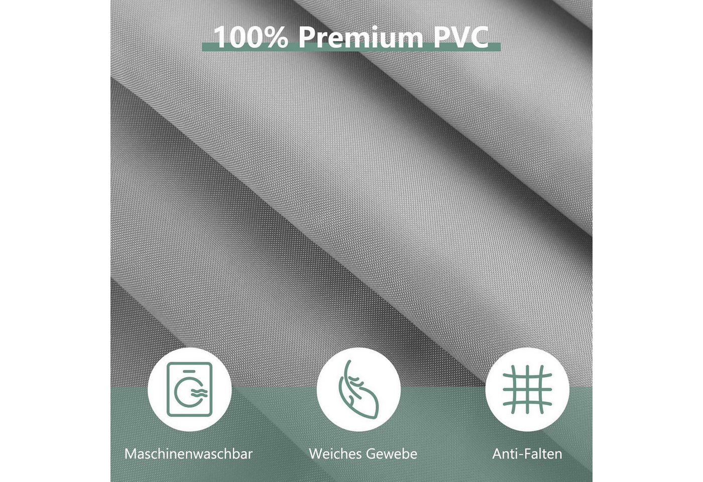 LuxusKollektion Duschvorhang Duschvorhang 240x200 cm Anti-Schimmel Wasserdicht PVC Antibakteriell