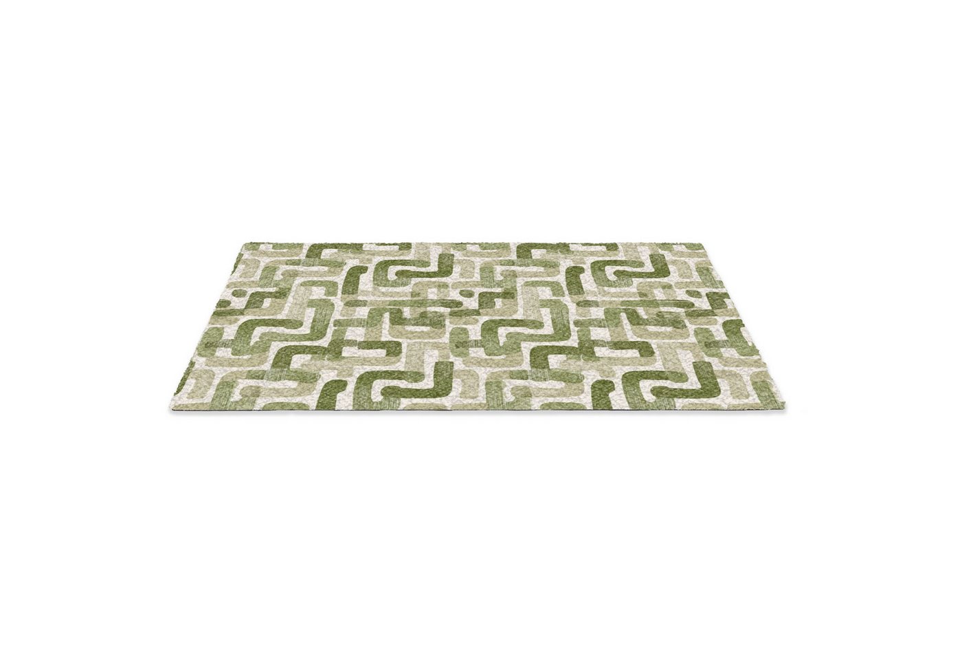 MuchoWow Fußmatte Modern - Grafisch - Grün, Rechteckig, innen Schmutzfangmatte, Tür, Schmutzfänger Flur, Teppich 60x40 cm