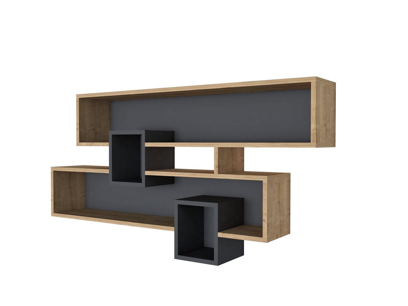Skye Decor Wandregal 100% MELAMINE COATED PARTICLE BOARD, 72,2 cm x 22 cm x 120 cm Q1672 Bild 5