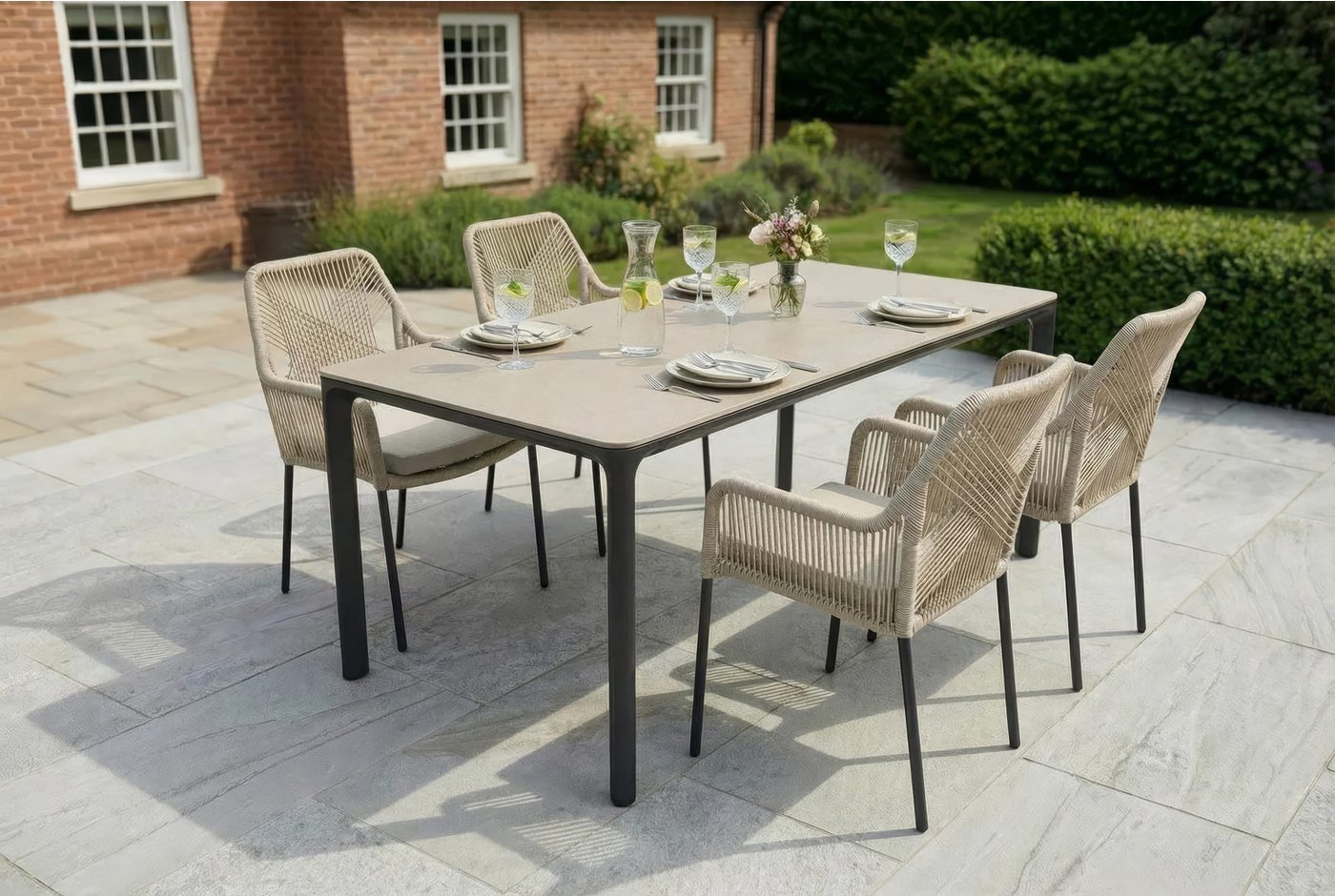 LC Garden Gartentisch Gartentisch »Stilo« Outdoortisch Sintered Stone Keramik Steingrau Bild 4