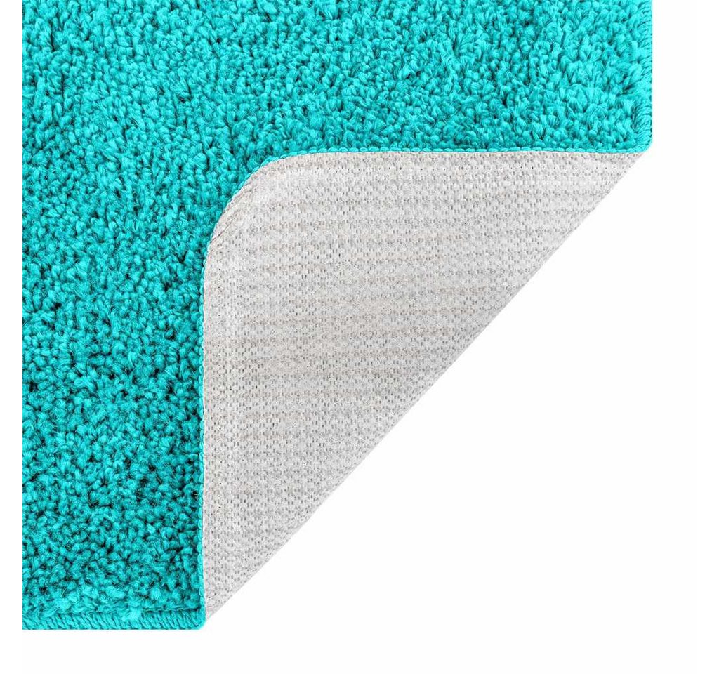 vidaXL Badematte Rutschfeste Badmatte Türkis 50 x 80 cm PP, Höhe 0.2 mm, Polypropylen