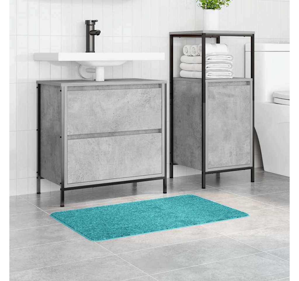 vidaXL Badematte Rutschfeste Badmatte Türkis 50 x 80 cm PP, Höhe 0.2 mm, Polypropylen Bild 4