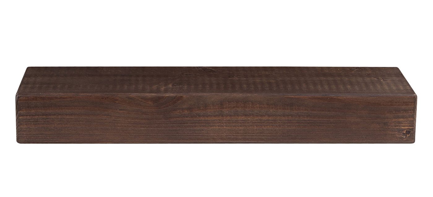 Levandeo® Wandregal, levandeo Wandregal Holz Massiv 60x20cm Nussbaum Farbig Wandboard Bild 5