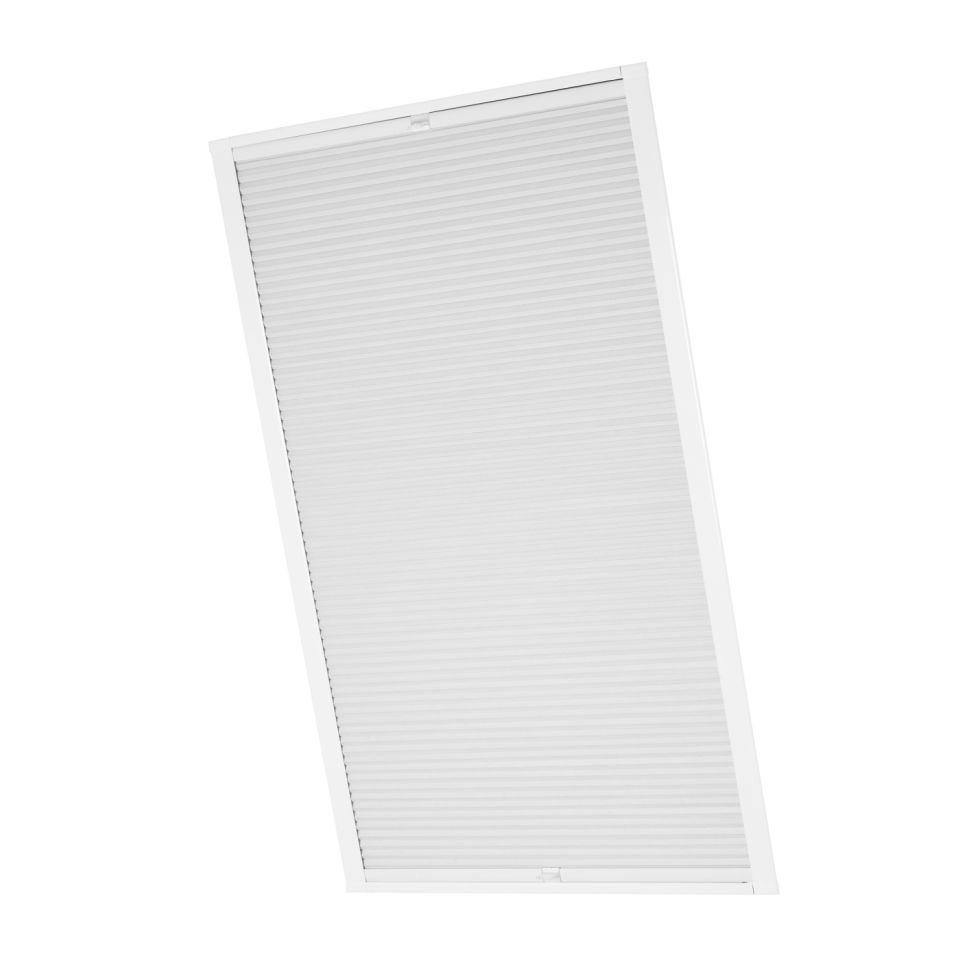 ventanara Dachfensterplissee Dachfenster passend für Velux Fenster Weiß Verdunkelung MK08
