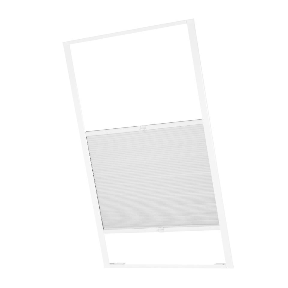 ventanara Dachfensterplissee Dachfenster passend für Velux Fenster Weiß Verdunkelung MK08 Bild 2