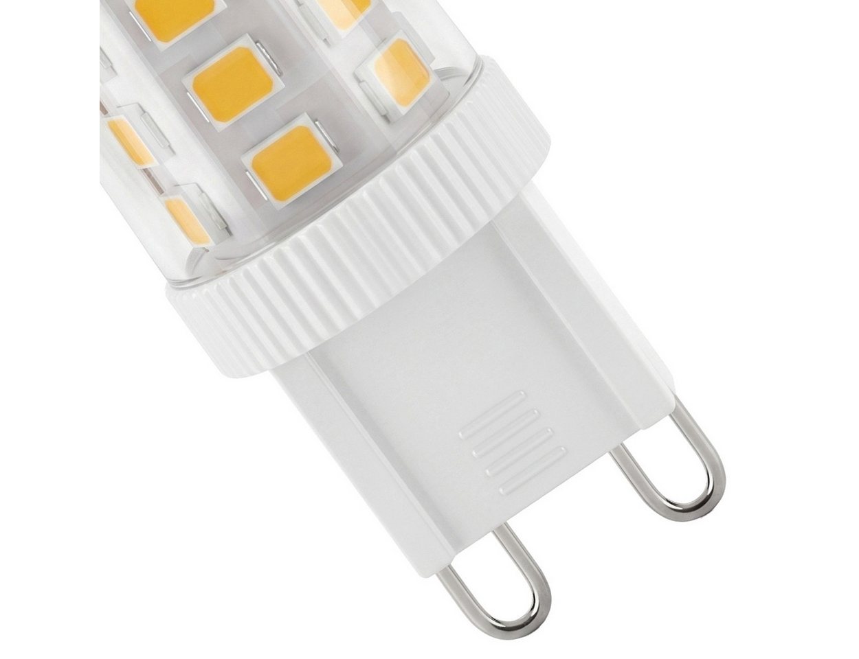hofstein LED-Leuchtmittel 2er Set Glühbirne G9 Warmweiß dimmbar 3,5 Watt, G9, 3000 Kelvin, 330 Lumen, Filament, Klar Bild 2
