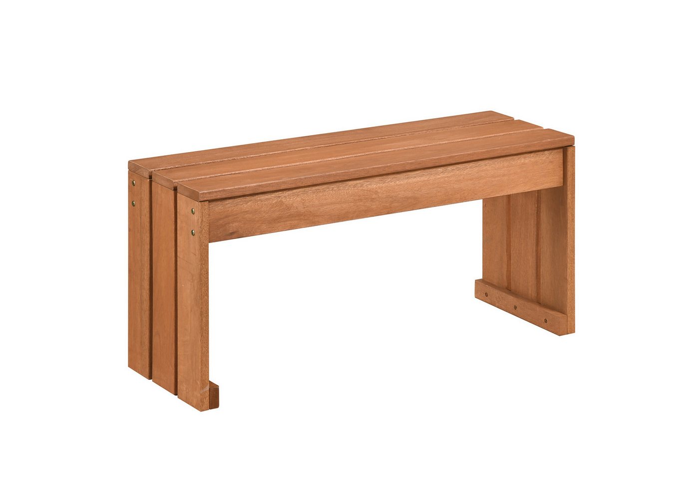 COSTWAY Gartenbank, ohne Lehne, Sitzbank Holz Wetterfest 90 x 30 x 44 cm Bild 3