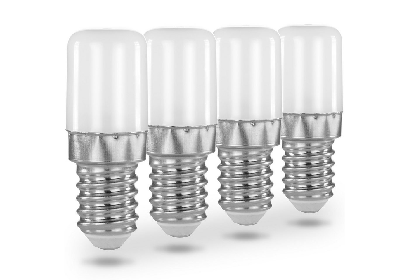 Poppstar Spezialleuchtmittel, E14, 4 St., Poppstar 4x LED Kühlschranklampe E14 1,6W (matt, 6000K kaltweiß) Bild 3