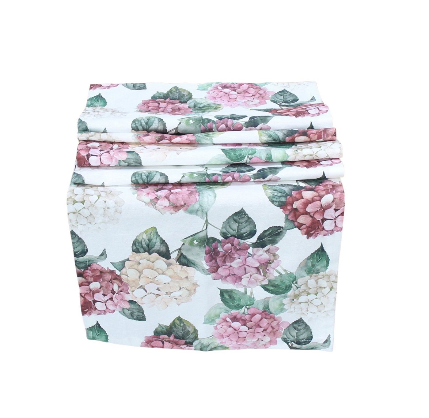 Home-trends24.de Tischläufer Hortensien Tischläufer Tischdecke Blumen Tisch Deko 40 x 140 cm (1-tlg) Bild 4