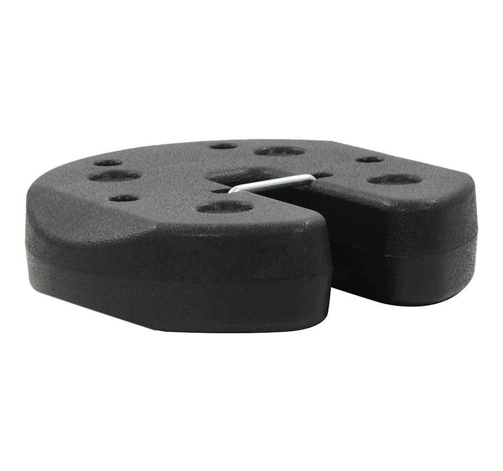furnicato Pavillon-Sandsäcke Beton-Gewichtsplatten 22x5 cm Schwarz für Outdoor-Strukturen, Wetterfeste Standfüße, stapelbar und für 30-mm-Rohre geeignet Bild 3