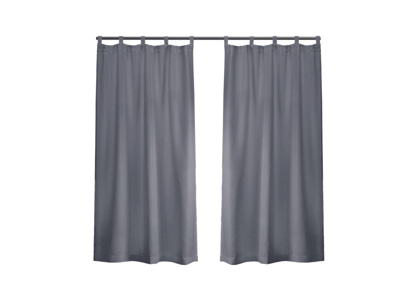 Lapamax Outdoorvorhang Wasserfest Sonnenschutz Winddicht Gardine mit Klettband, 1/2 Stück (4 St), Schlaufen, Polyester, UV-Schutz Outdoor gardinen, für Balkon Terrasse Pergola Pavillon Bild 2