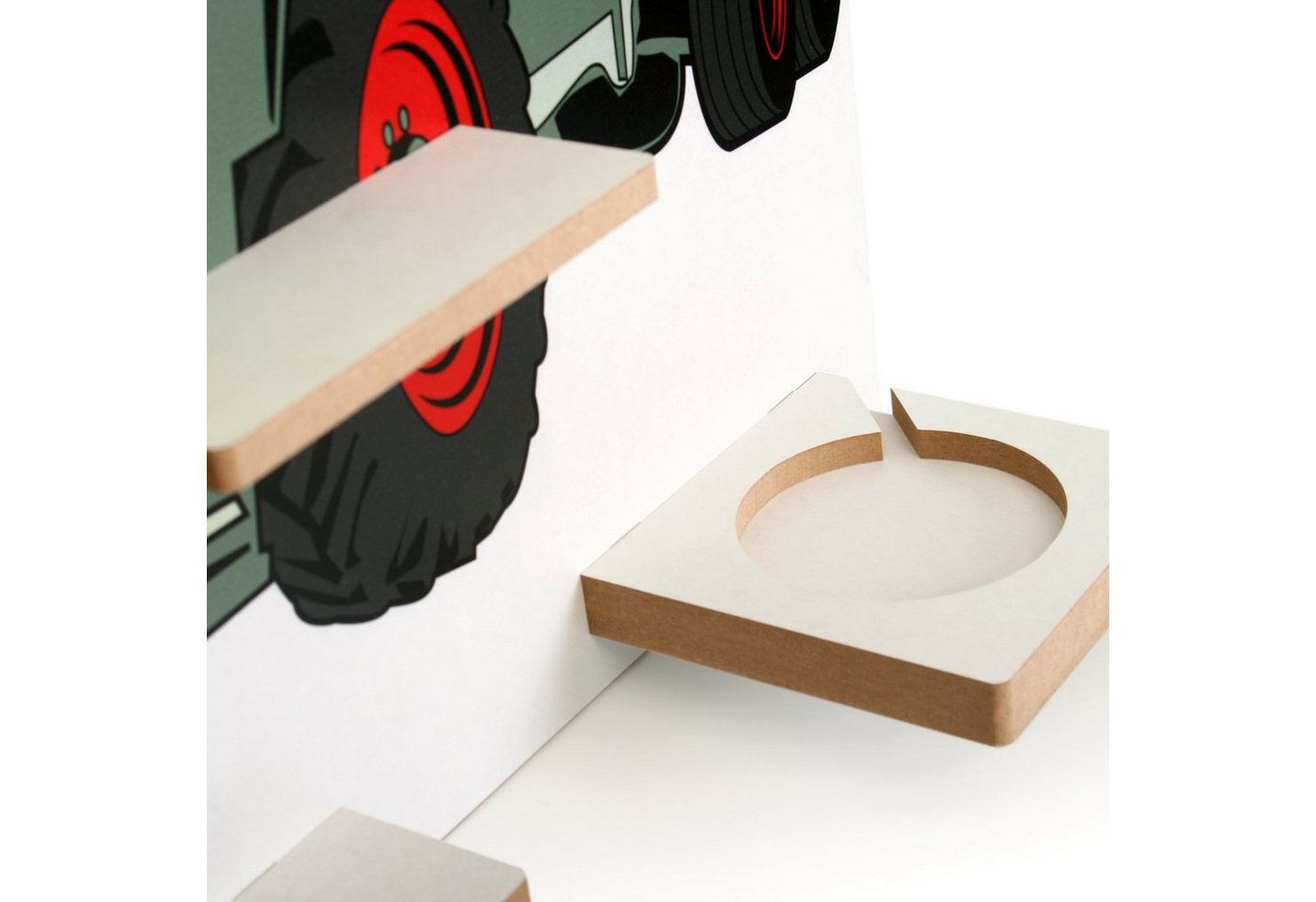 Kreative Feder Kinderregal MUSIKBOX-REGAL Traktor, für TONIE-BOX und TONIES inkl. 40 Metallplättchen Bild 5