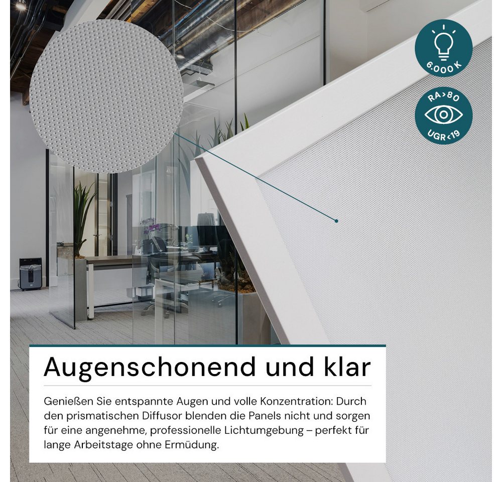 LUXULA LED Panel 6er Pack LED Panel UGR Bild 2