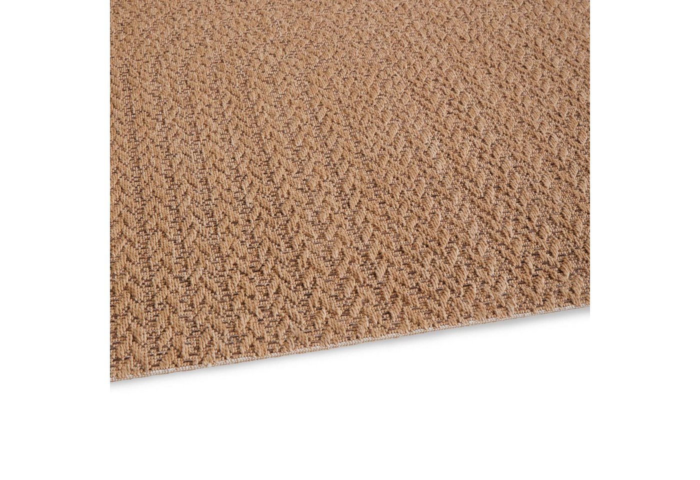 TaraCarpet Outdoorteppich Tara Carpet Sumatra Wave Sisal Jute Look natur, rechteckig, Höhe: 10 mm, Küche Wohnzimmer Terrasse Garten Balkon natur 80x150 Bild 5