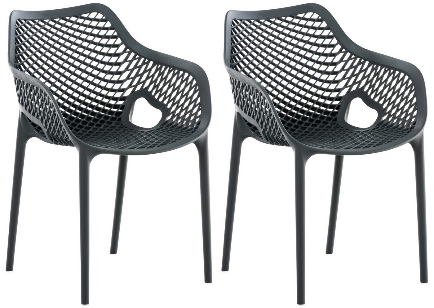 CLP Gartenstuhl Air XL (2er Set), Outdoor-Stühle, mit Wabenmuster Bild 4