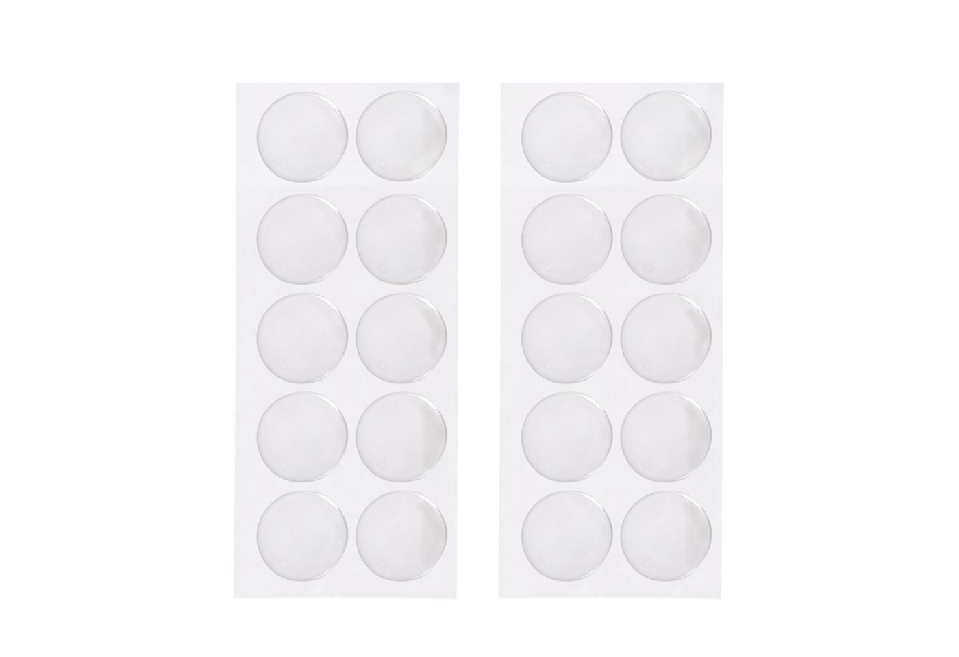 Rollo Gel-Klebepads, doppelseitig klebend, 20 Stück, transparent, Victoria M., transparent, Kleben, Wiederverwendbare, transparente Gel-Klebepads ohne Rückstände