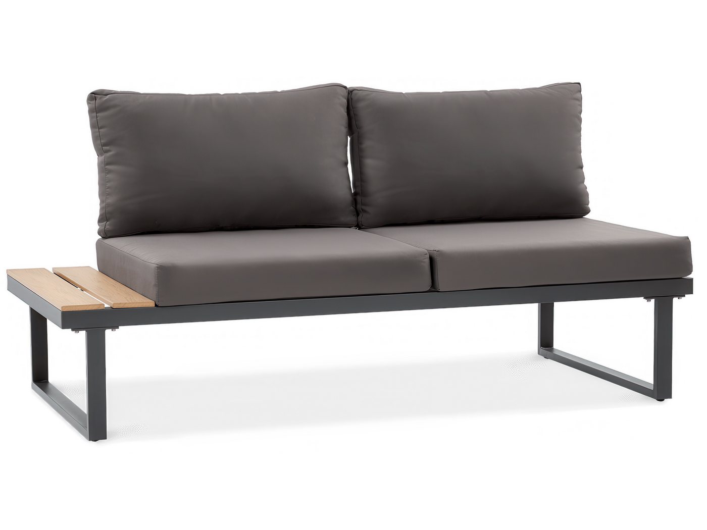 Beautysofa Gartenlounge-Set MADISON modulare Ecklounge mit Gartentisch, (Stahlgestell, Polywood-Elemente, 4-tlg., 2 Sofas, 1 Eckmodul, 1 Couchtisch), Maße 219,5 × 219,5 × 64 cm Bild 4