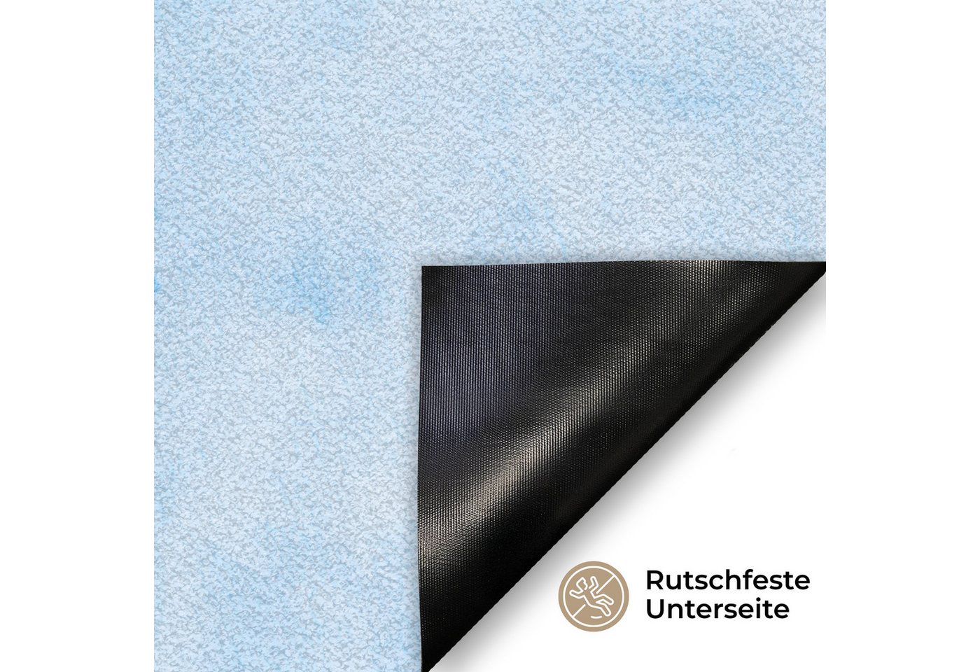 MuchoWow Fußmatte Schmetterlinge - Ornamental - Blau, Rechteckig, innen Schmutzfangmatte, Tür, Schmutzfänger Flur, Teppich 60x40 cm